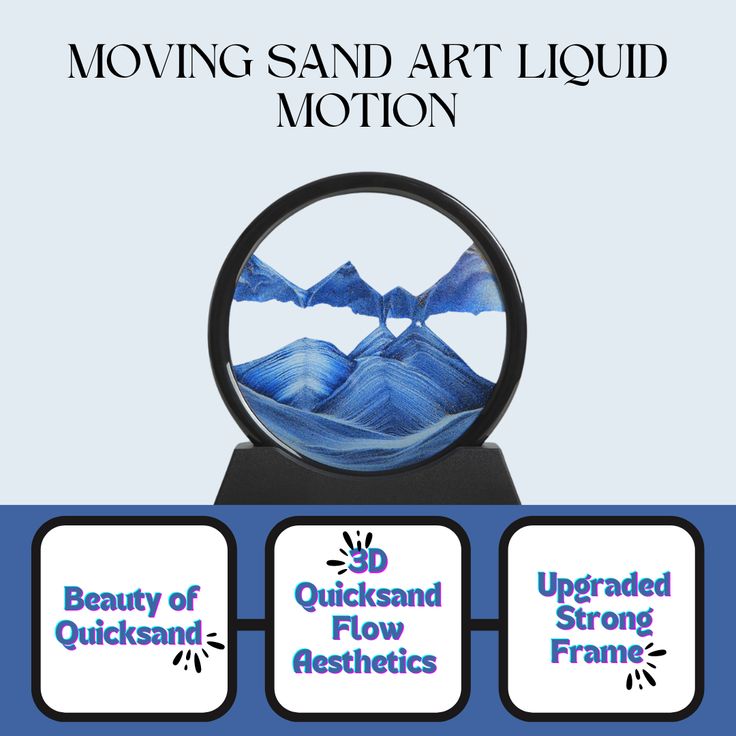 “Luxury 3D Moving Sand Mic Collar Lamp – Dynamic Flowing Sand Art with Ambient Light”
