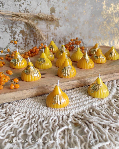 Premium Modak Candle for Ganesh Ji Pooja & Home Décor – Long Lasting with Divine Aroma