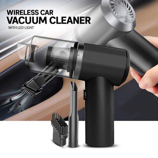 "Wireless Car Vacuum Cleaner with LED Light – Portable & Powerful Cleaning Tool"