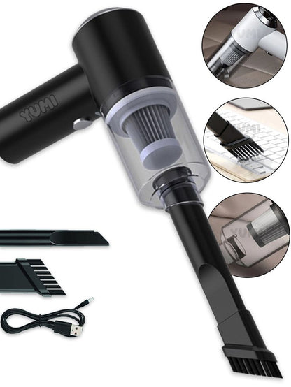 "Wireless Car Vacuum Cleaner with LED Light – Portable & Powerful Cleaning Tool"