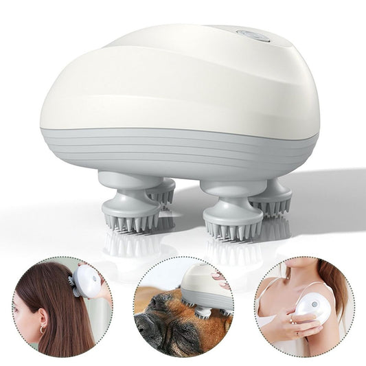 "Premium 4D Electric Head &amp; Full Body Massager – Portable Device for Stress Relief, Pain Therapy &amp; Deep Relaxation
