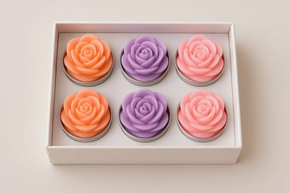 Luxury Rose Flower Candle – Handcrafted Decorative Candle in Gift Box