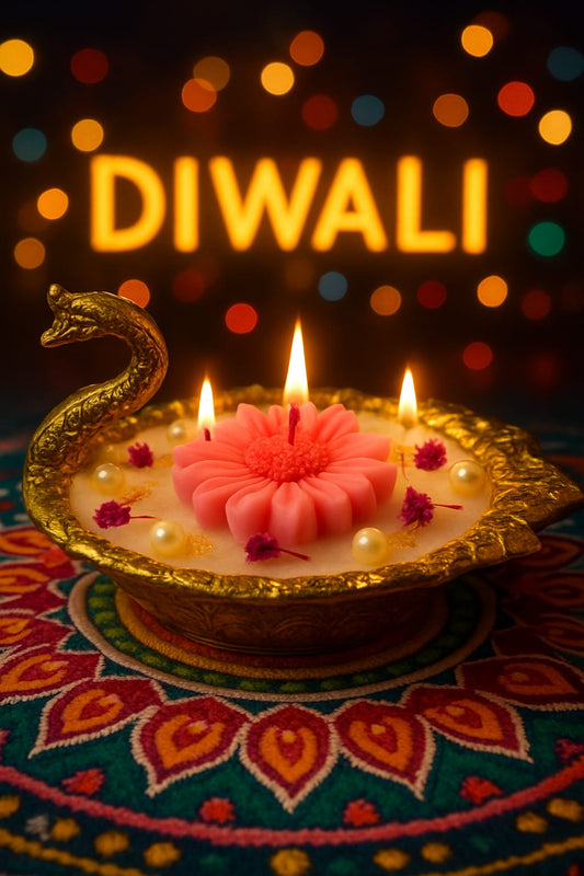 ✨ Luxury Swan-Shaped Decorative Candle with Pink Flower Design 🕯🦢🌸