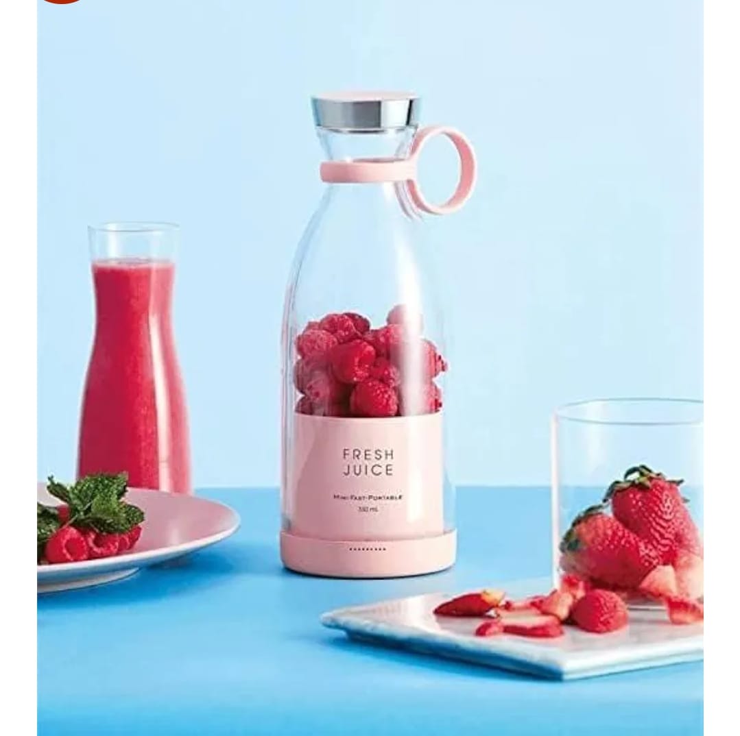 Portable 6-Blade Mini Blender – USB Rechargeable Smoothie &amp; Shake Maker