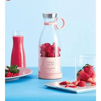 Portable 6-Blade Mini Blender – USB Rechargeable Smoothie &amp; Shake Maker