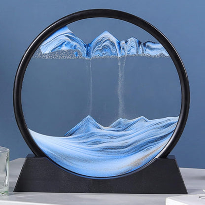 “Luxury 3D Moving Sand Mic Collar Lamp – Dynamic Flowing Sand Art with Ambient Light”