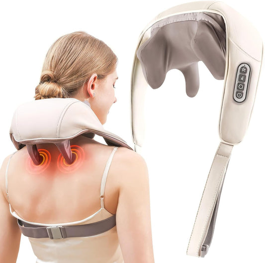 "Premium Neck & Shoulder Massager – Deep Tissue Relief with Heat & Vibration"
