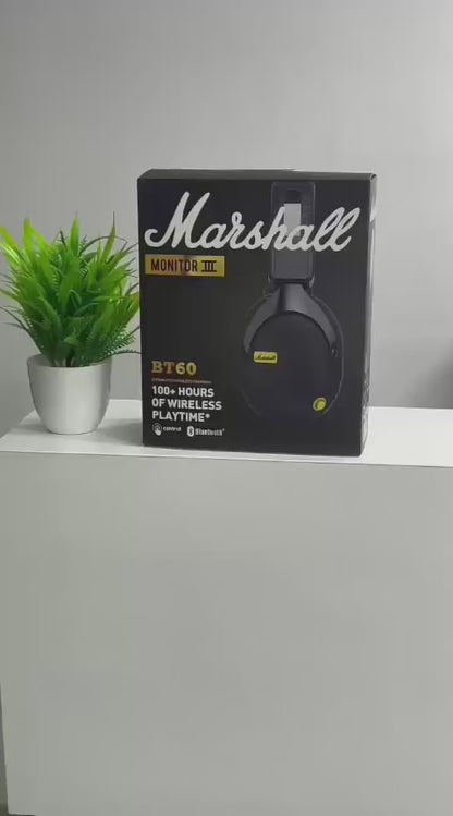 Marshall Monitor III Over Ear Bluetooth Headphones Active Noise Canceling